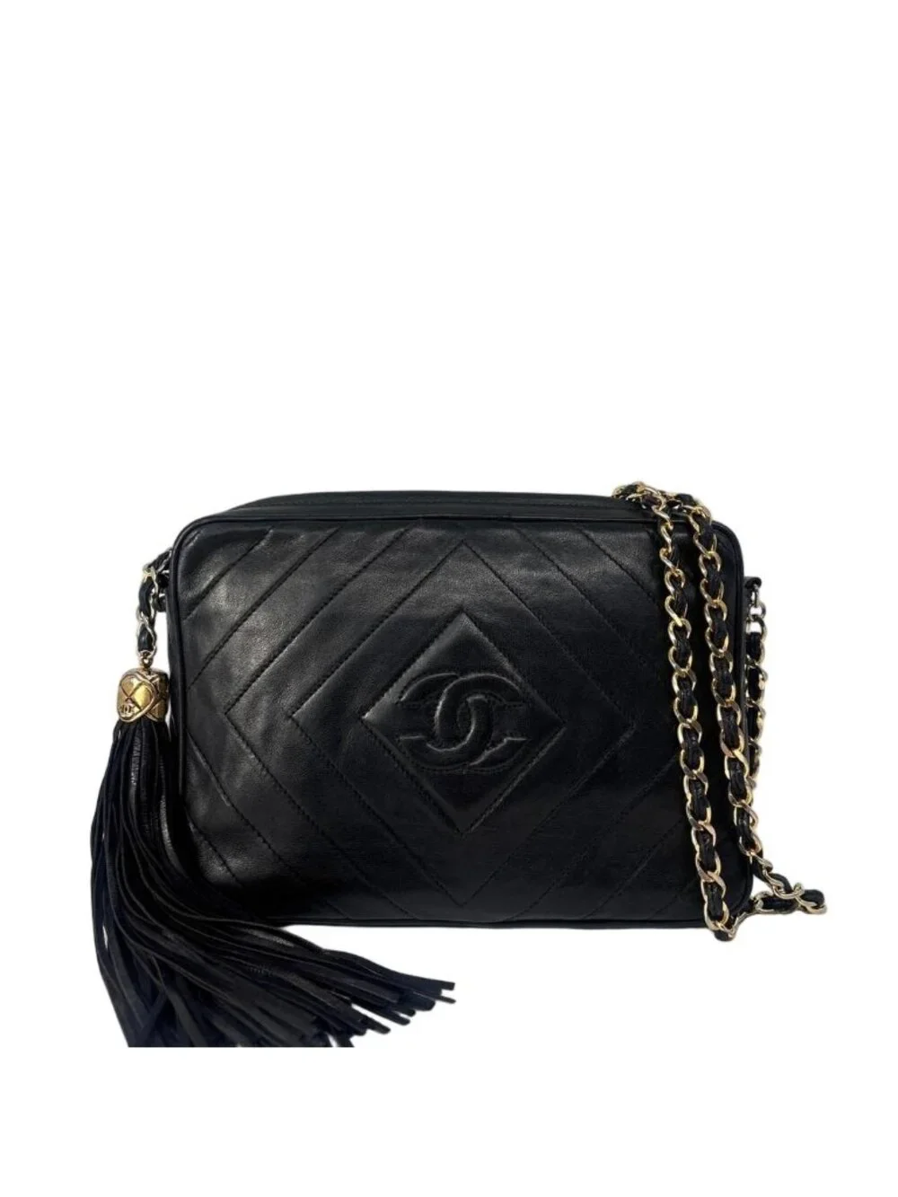 Chanel Super CC Logo Diamond Stitch Chain Shoulder Bag